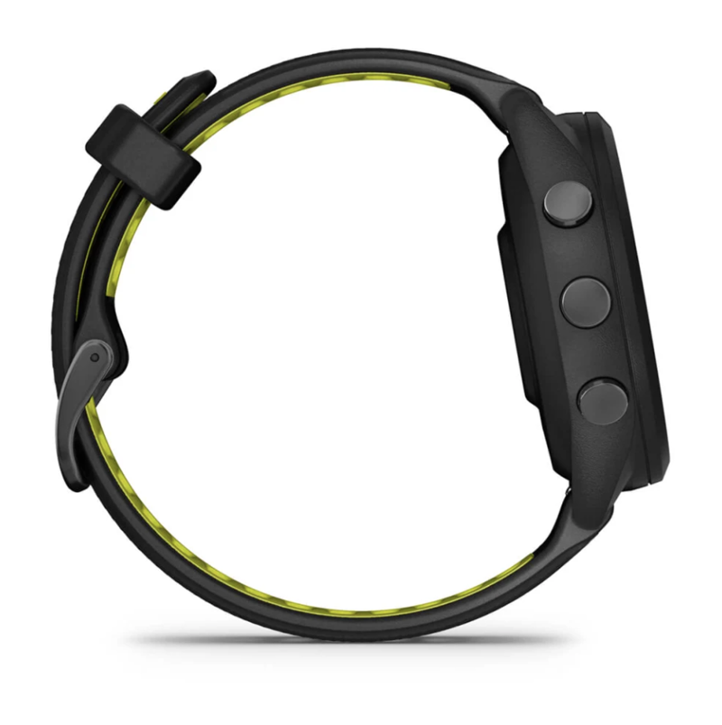 Garmin Forerunner 265S Black Bezel and Case with Black/Amp Yellow Silicone Band-4